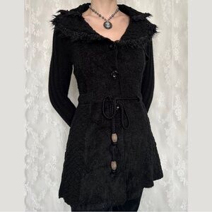 Vamp Whimsygoth Black Cardigan